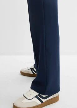 bonprix bonprix Pantalón de chándal de mezcla de viscosa suave Azul marino