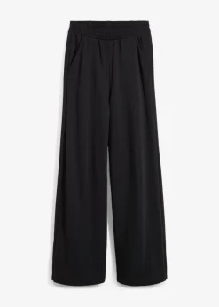 bonprix bonprix Pantalón de chándal de mezcla de algodón Negro Sale