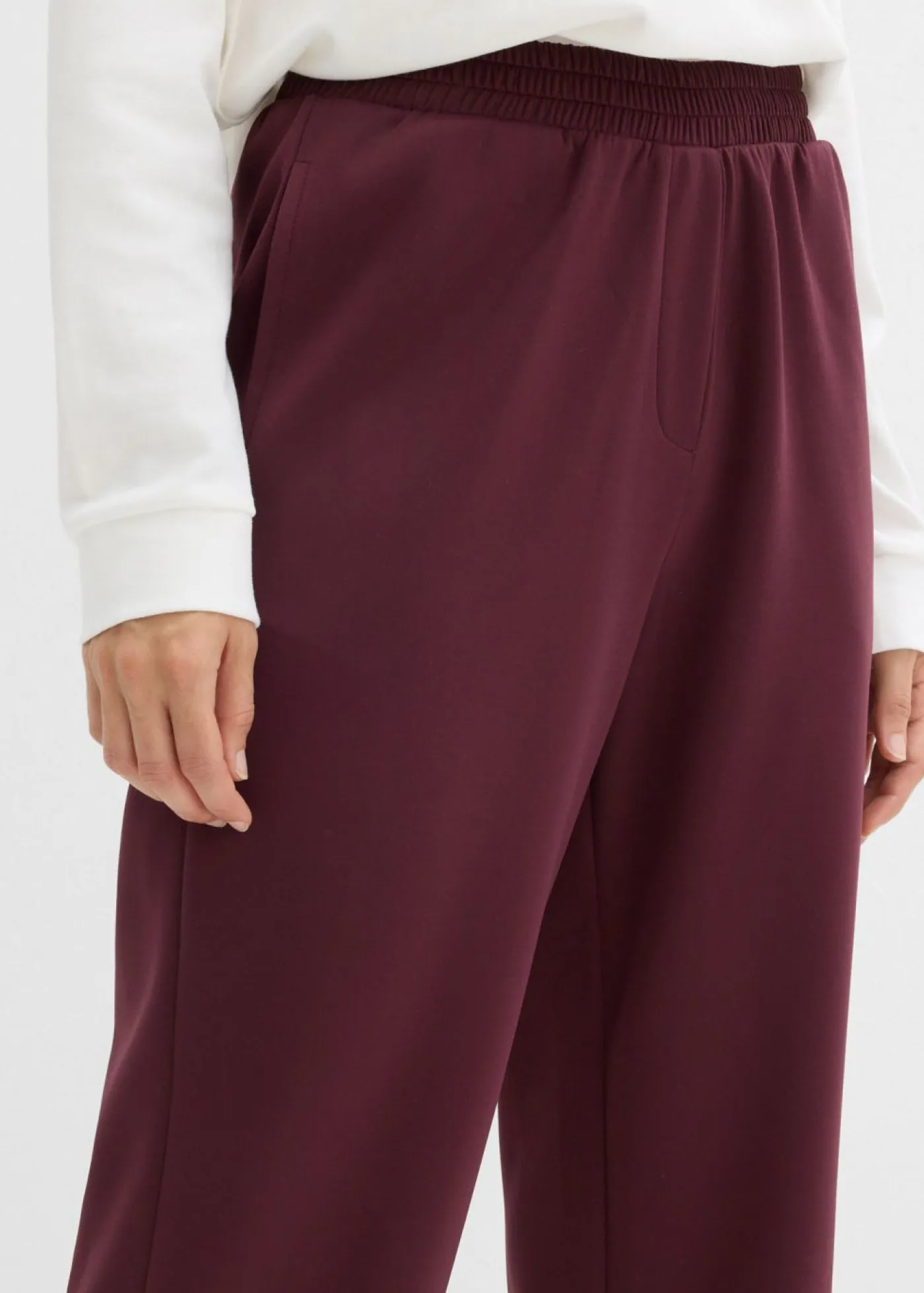 bonprix bonprix Pantalón de chándal de neopreno rojo burdeos Discount