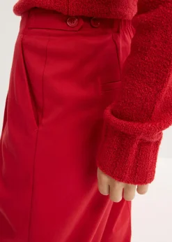 bonprix bonprix Pantalón de estilo palazzo rojo cayena Outlet
