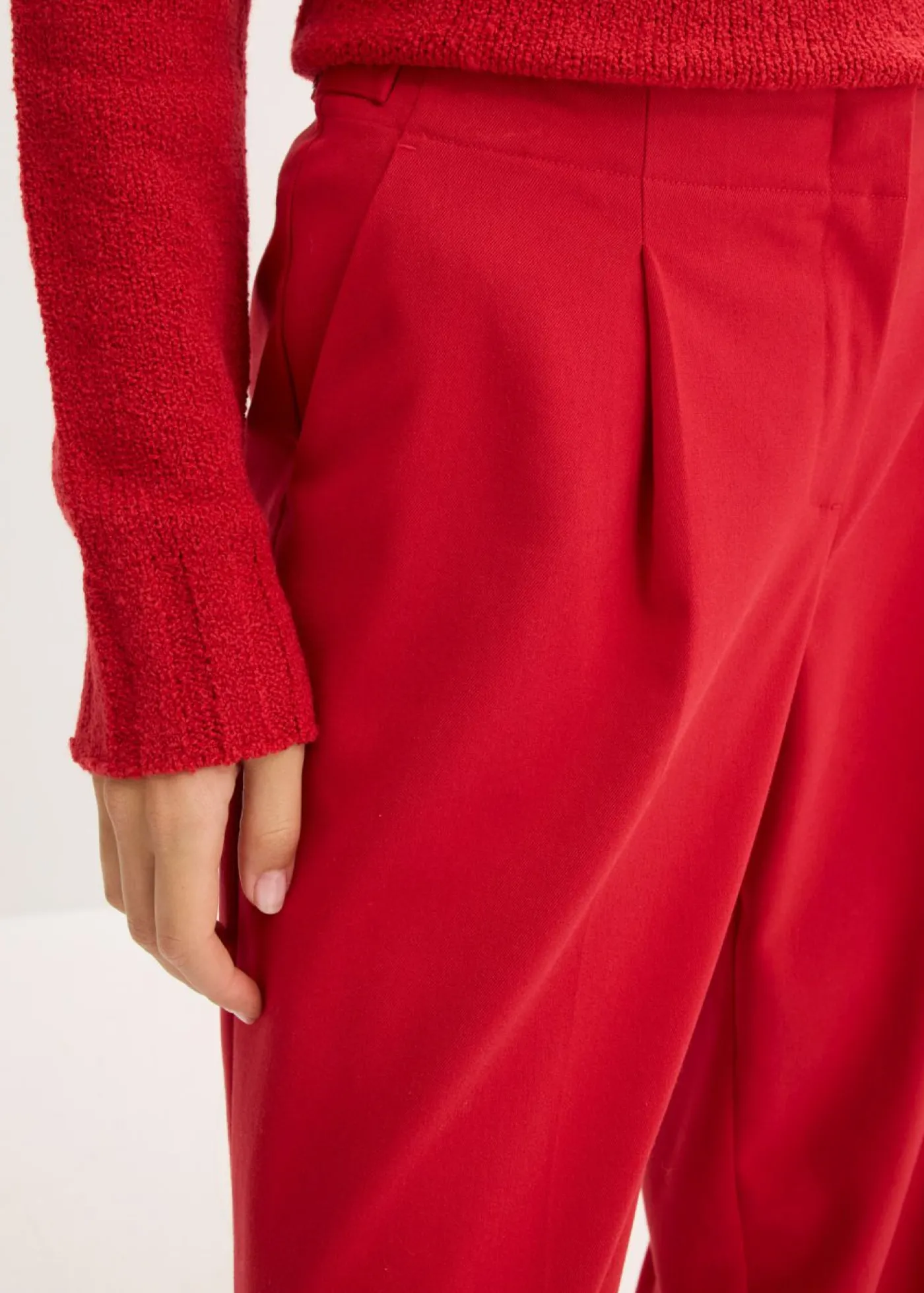 bonprix bonprix Pantalón de estilo palazzo rojo cayena Outlet