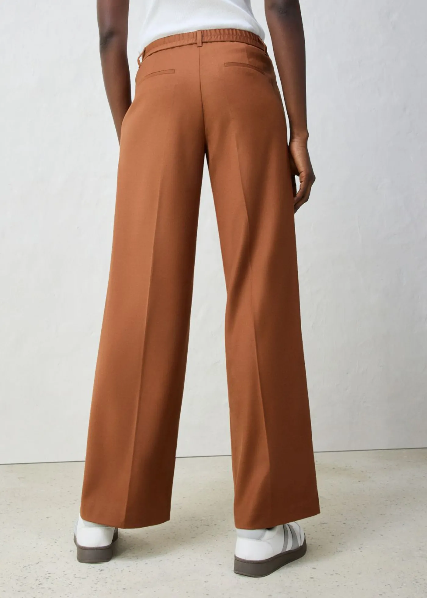 bonprix bonprix Pantalón de lana con pinzas marrón ladrillo
