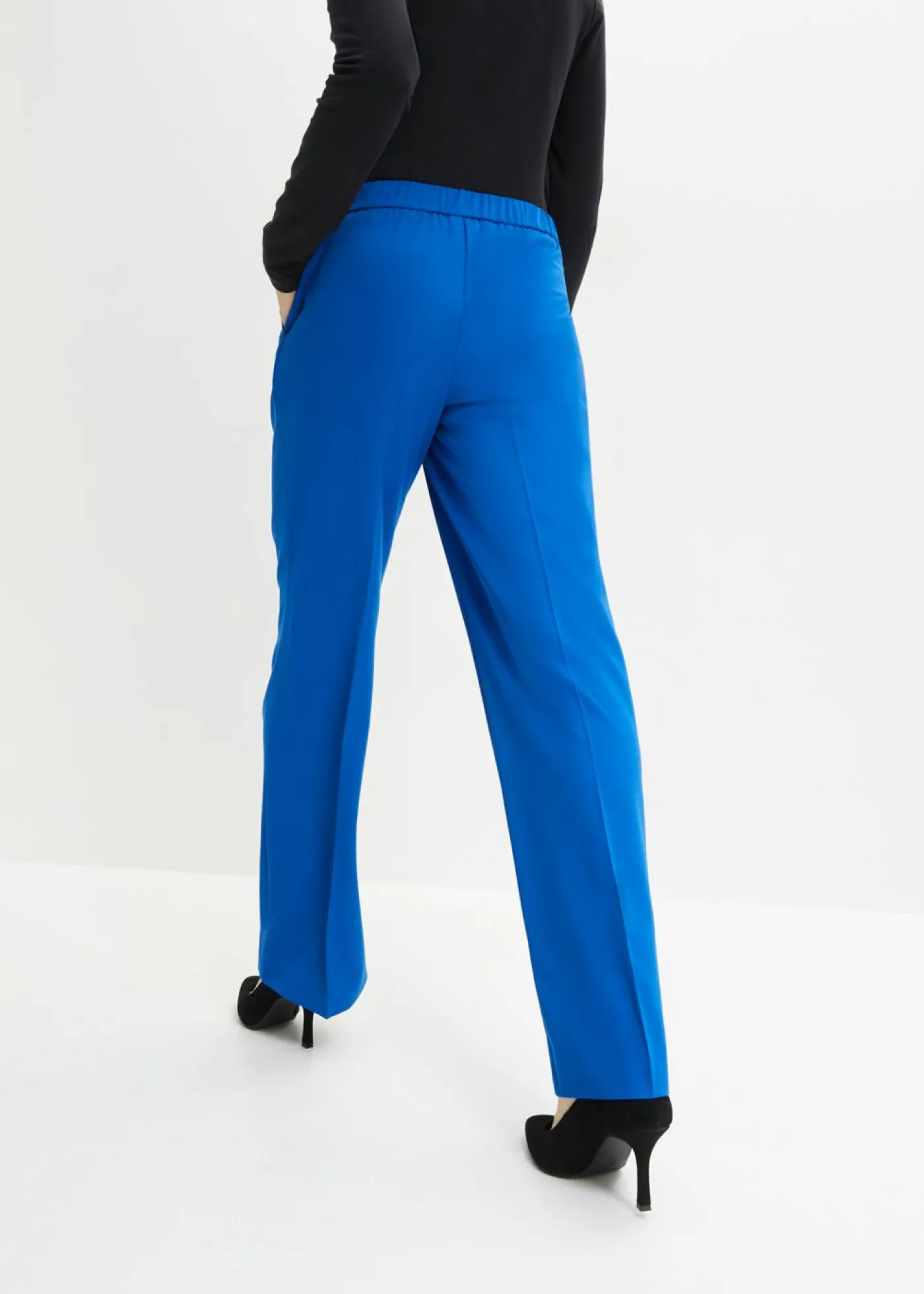 bonprix bonprix Pantalón de lentejuelas de corte holgado Azul ártico