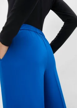 bonprix bonprix Pantalón de lentejuelas de corte holgado Azul ártico