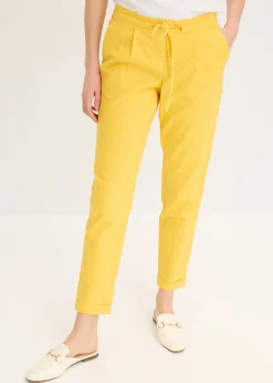 bonprix bonprix Pantalón de lino curry limón Outlet