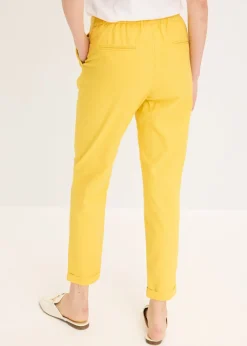 bonprix bonprix Pantalón de lino curry limón Outlet