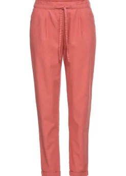 bonprix bonprix Pantalón de lino rojo mate Outlet