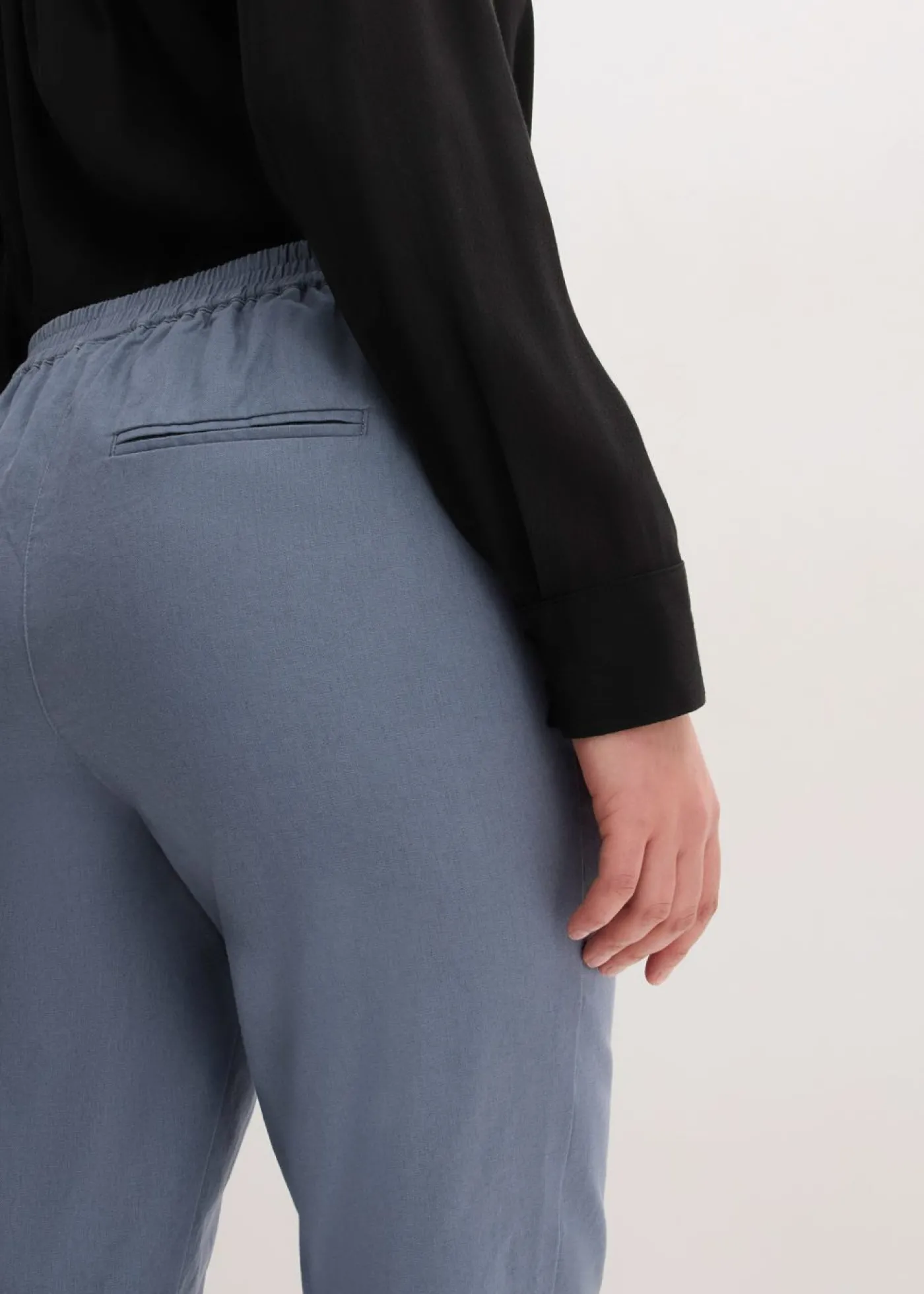 bonprix bonprix Pantalón de lino Azul ahumado New