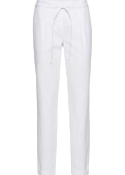 bonprix bonprix Pantalón de lino Blanco Discount