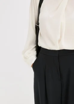 bonprix bonprix Pantalón de mezcla de viscosa con diseño barrel Negro Hot