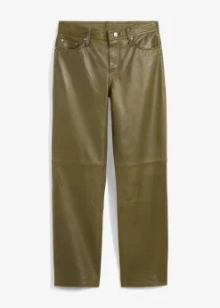 bonprix bonprix Pantalón de napa de borrego Caqui Online