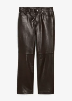 bonprix bonprix Pantalón de napa de borrego Marrón oscuro Outlet