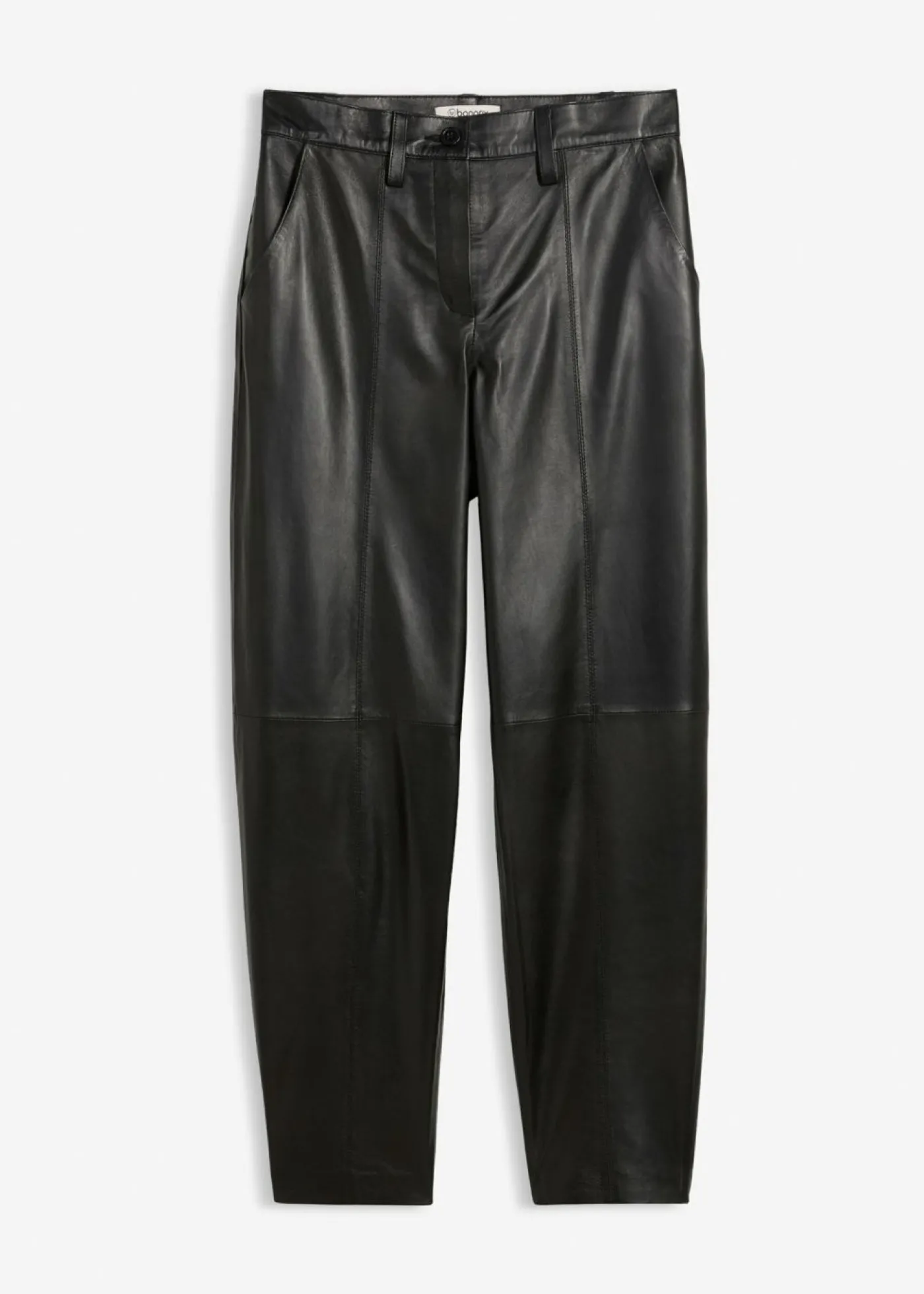 bonprix bonprix Pantalón de napa de cordero Negro New