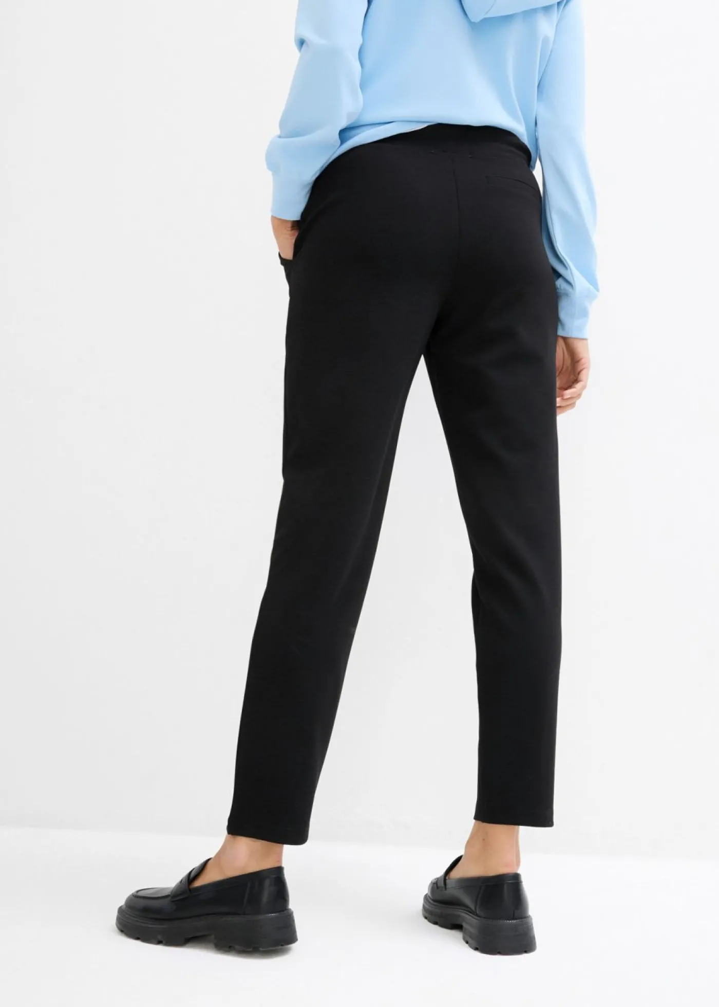 bonprix bonprix Pantalón de neopreno con cintura cómoda Negro