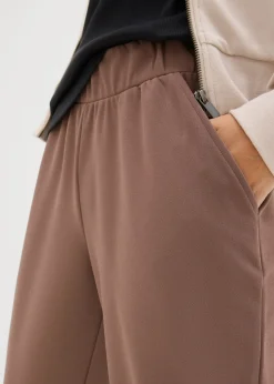 bonprix bonprix Pantalón de neopreno con cintura cómoda Marrón medio Outlet