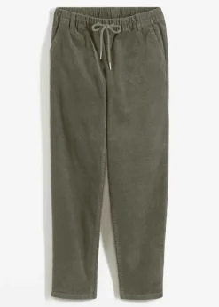 bonprix bonprix Pantalón de pana con cordón Oliva Discount