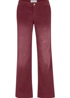 bonprix bonprix Pantalón de pana elástico de corte ancho rojo avellana Best