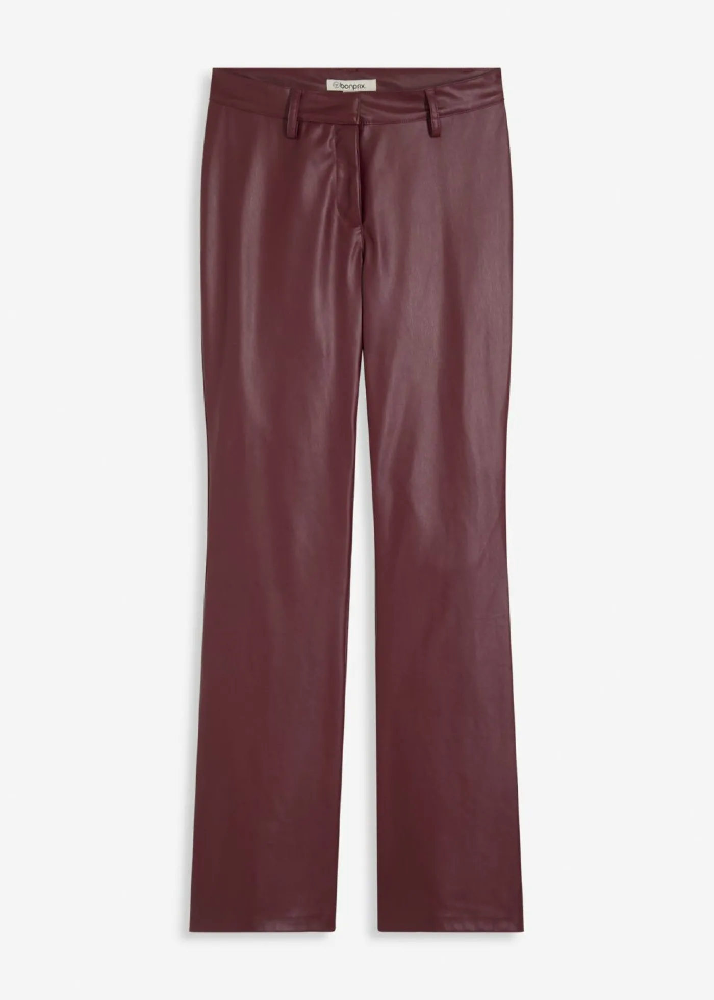bonprix bonprix Pantalón de piel sintética mora oscuro Discount