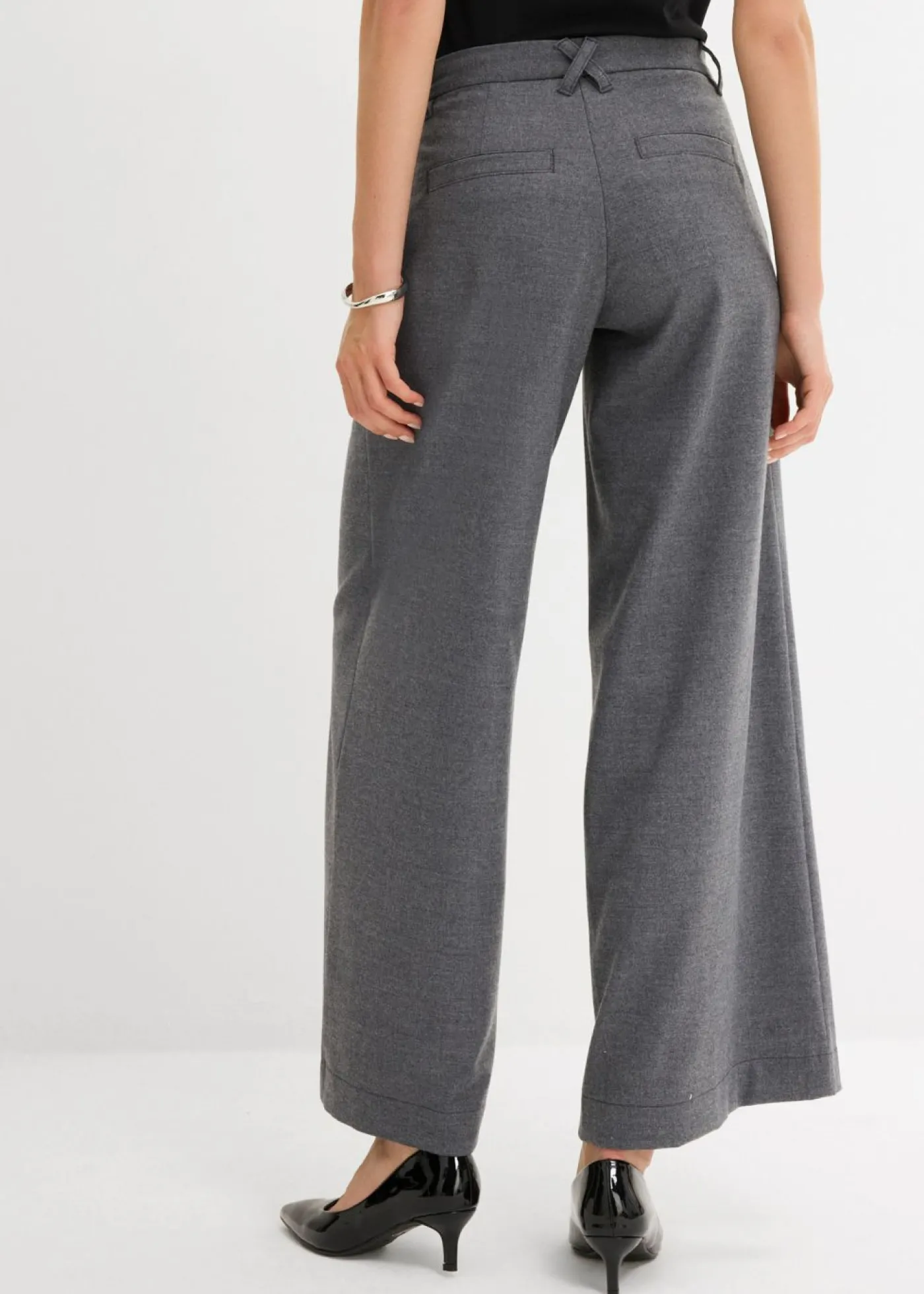 bonprix bonprix Pantalón de pinzas Antracita jaspeado Outlet