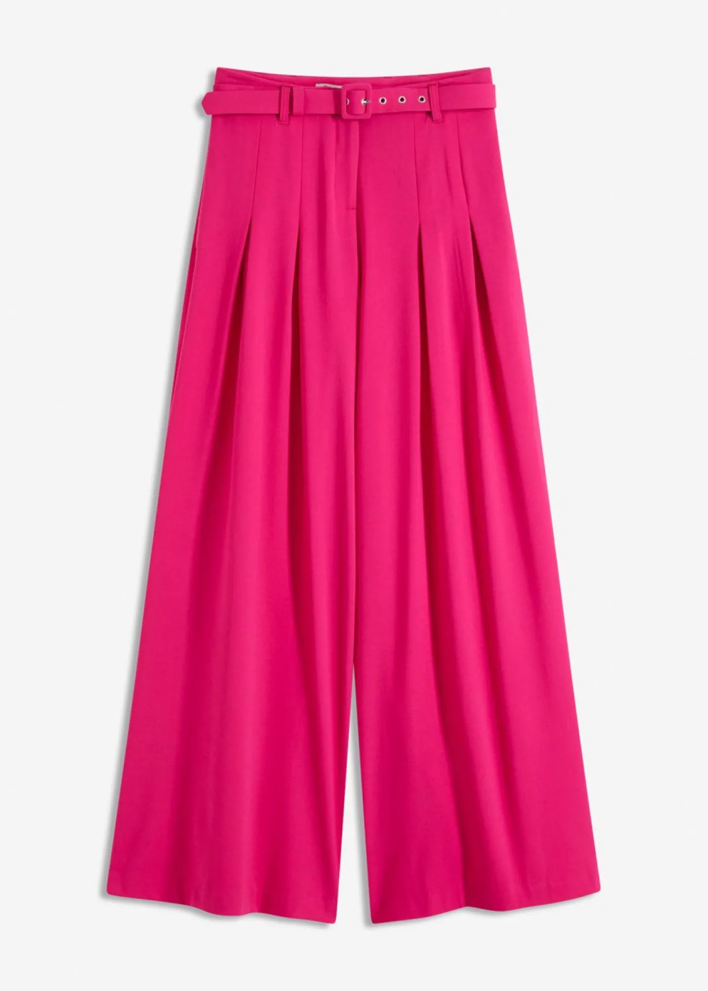 bonprix bonprix Pantalón de pinzas con cinturón (2 piezas) Pink lady Hot