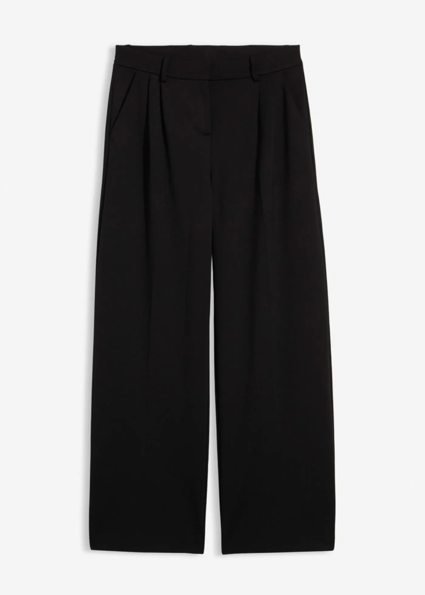 bonprix bonprix Pantalón de pinzas de mezcla de viscosa Negro Best
