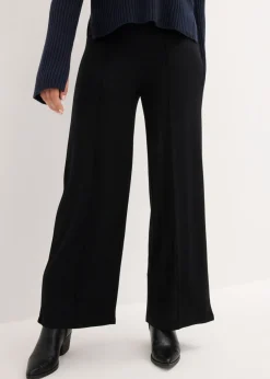 bonprix bonprix Pantalón de punto Negro Clearance