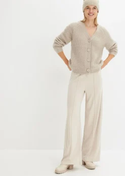 bonprix bonprix Pantalón de punto masilla Outlet