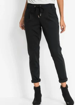 bonprix BODYFLIRT Pantalón de punto Negro Hot