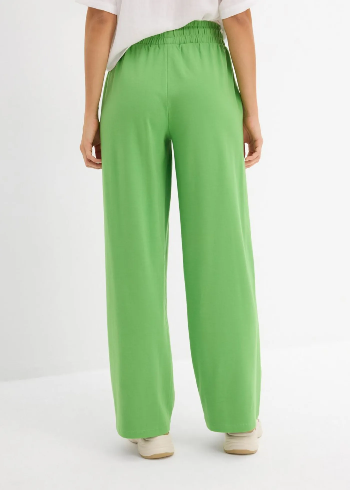 bonprix bonprix Pantalón de punto de interlock Verde trébol Online