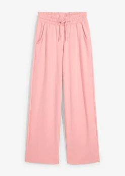 bonprix bonprix Pantalón de punto de interlock rosa pálido Outlet