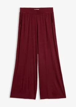 bonprix bonprix Pantalón de punto de mezcla de viscosa fluida, largo 7/8 rojo avellana Best