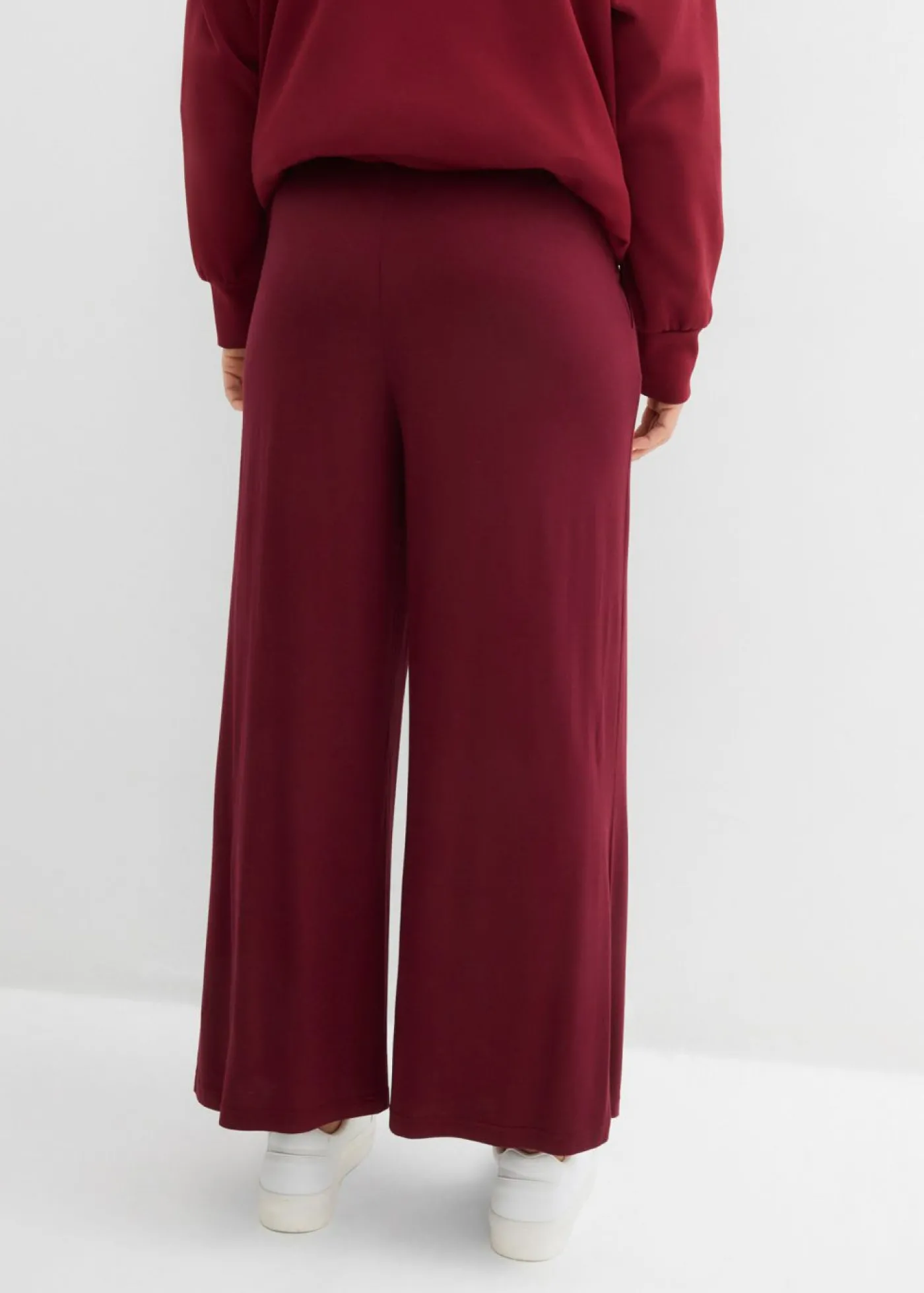 bonprix bonprix Pantalón de punto de mezcla de viscosa fluida, largo 7/8 rojo avellana Best