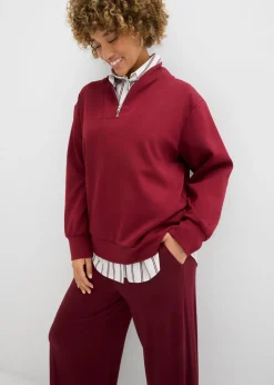 bonprix bonprix Pantalón de punto de mezcla de viscosa fluida, largo 7/8 rojo avellana Best
