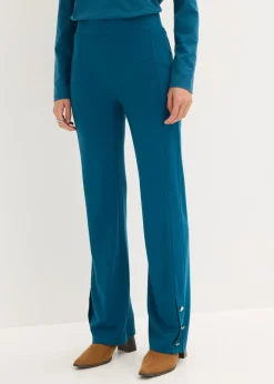 bonprix bonprix Pantalón de Punto di Roma Petróleo azul Outlet