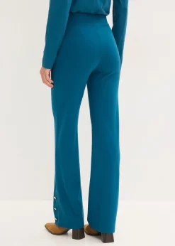 bonprix bonprix Pantalón de Punto di Roma Petróleo azul Outlet
