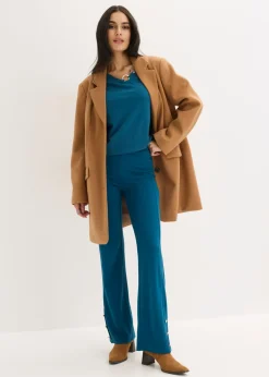 bonprix bonprix Pantalón de Punto di Roma Petróleo azul Outlet