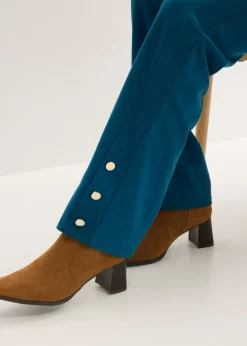 bonprix bonprix Pantalón de Punto di Roma Petróleo azul Outlet