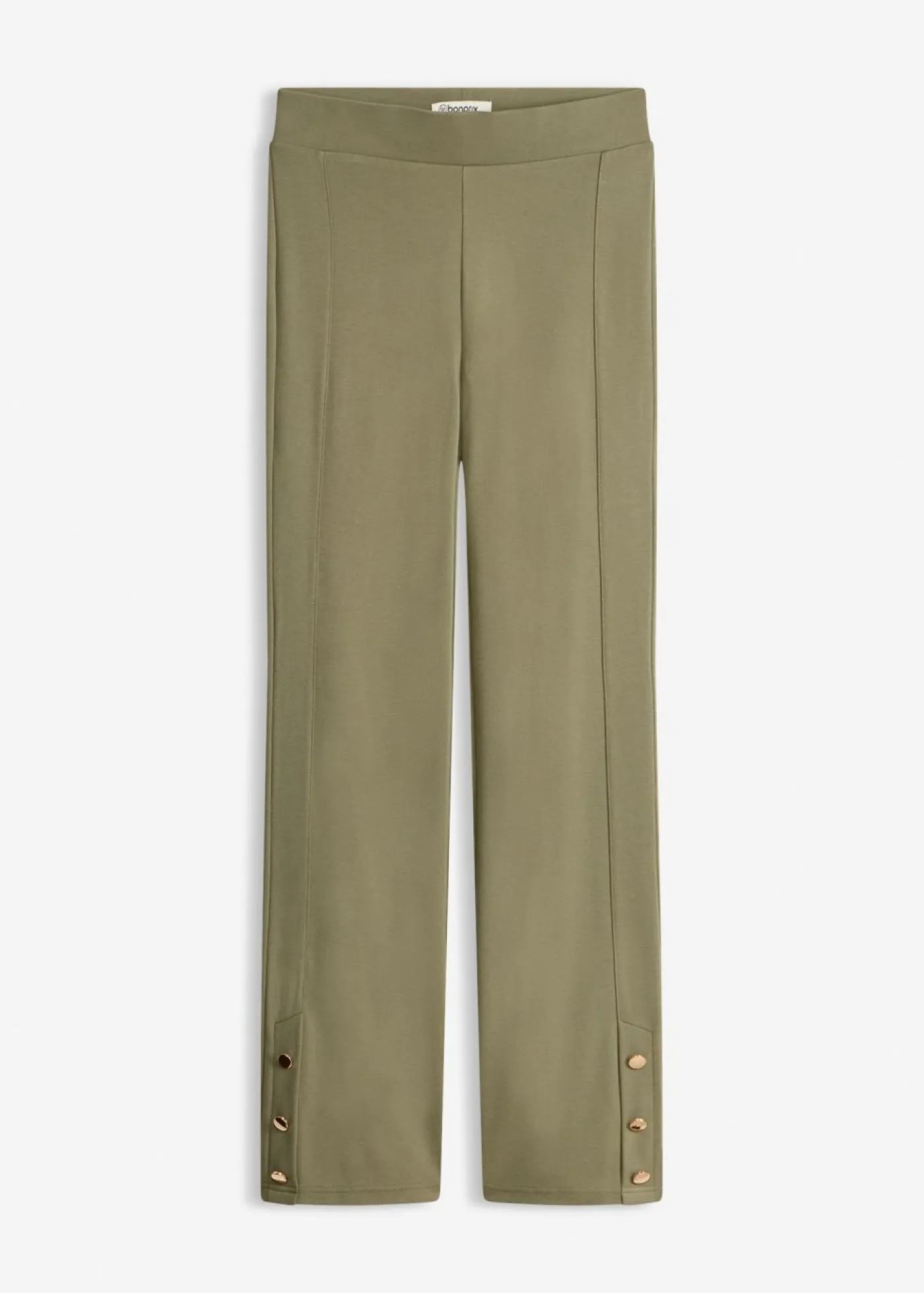 bonprix bonprix Pantalón de Punto di Roma Verde oliva Hot