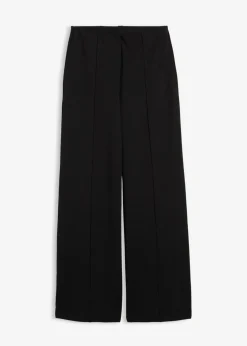 bonprix bonprix Pantalón de Punto di Roma Negro Online