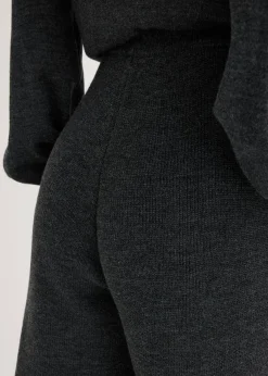 bonprix bonprix Pantalón de punto fino antracita jaspeado moteado New