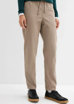 bonprix bonprix Pantalón de sarga Marrón grisáceo Sale