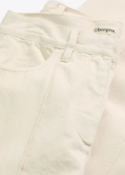 bonprix bonprix Pantalón de sarga de algodón puro gris guijarro Hot