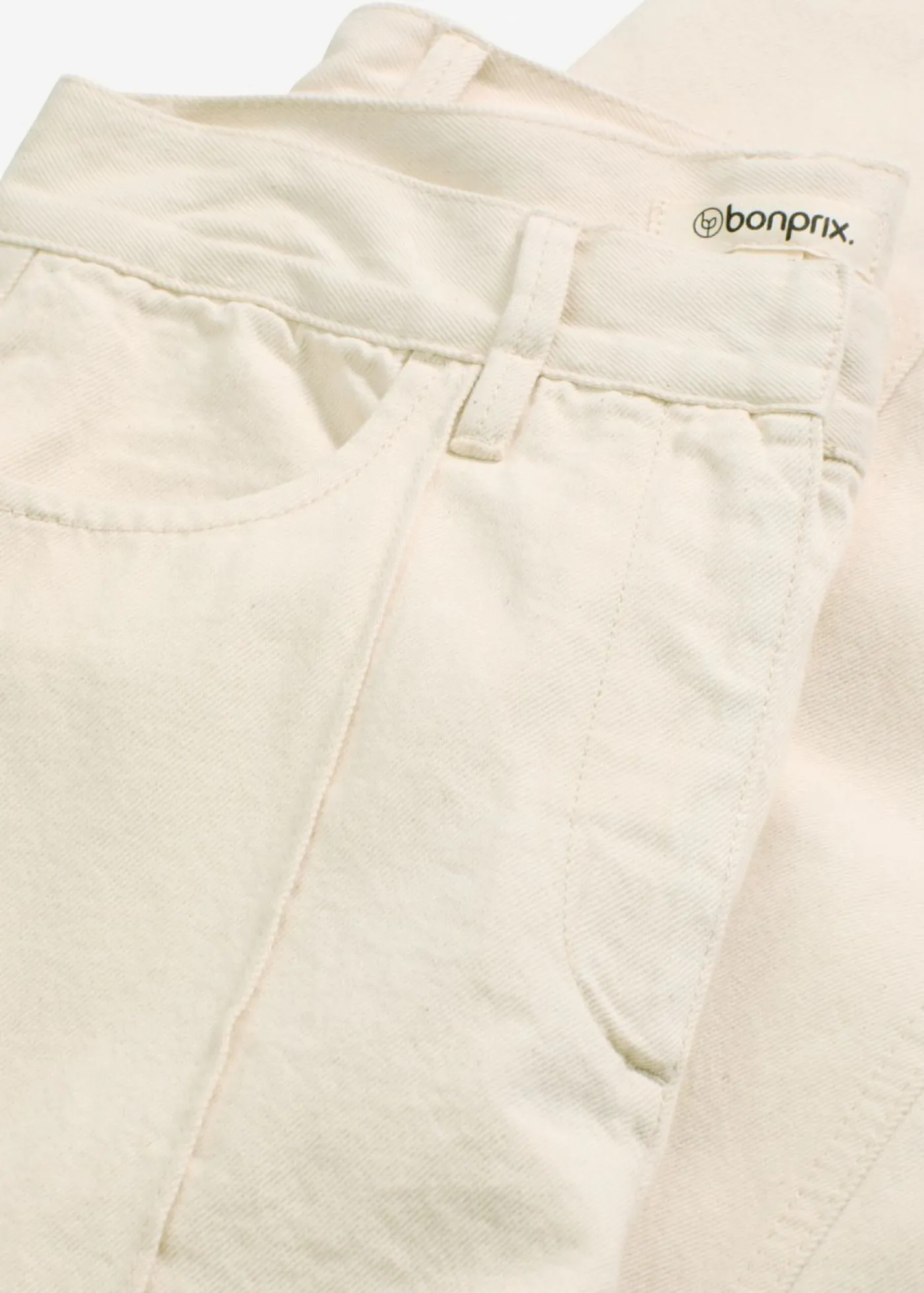 bonprix bonprix Pantalón de sarga de algodón puro gris guijarro Hot