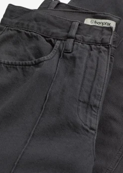 bonprix bonprix Pantalón de sarga de algodón puro pizarra Discount