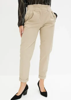 bonprix bonprix Pantalón de sarga tipo paperbag Arena Outlet