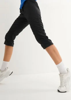 bonprix bonprix Pantalón de senderismo funcional, con largo capri Negro Hot