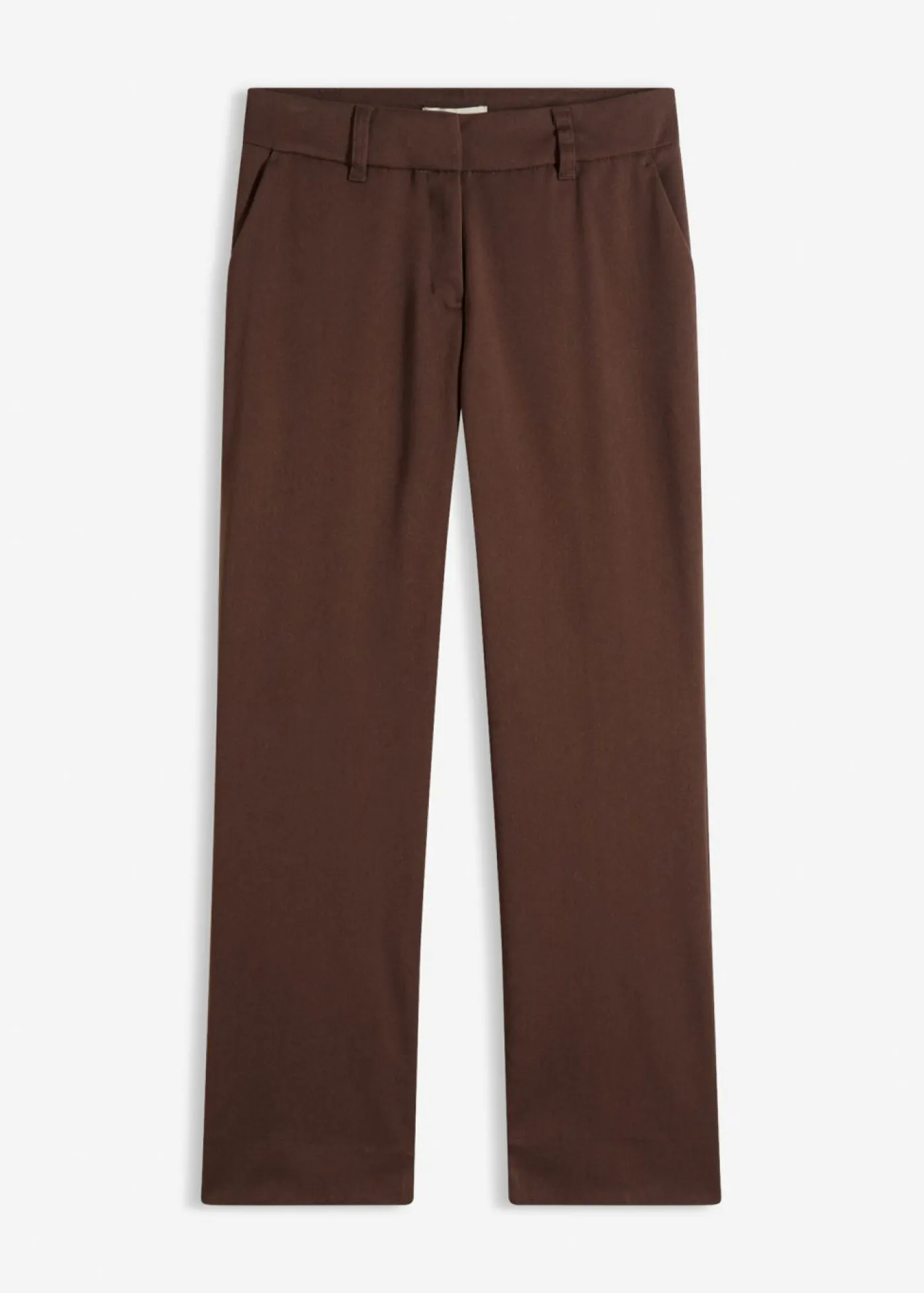 bonprix bonprix Pantalón de traje con aberturas Marrón oscuro Discount