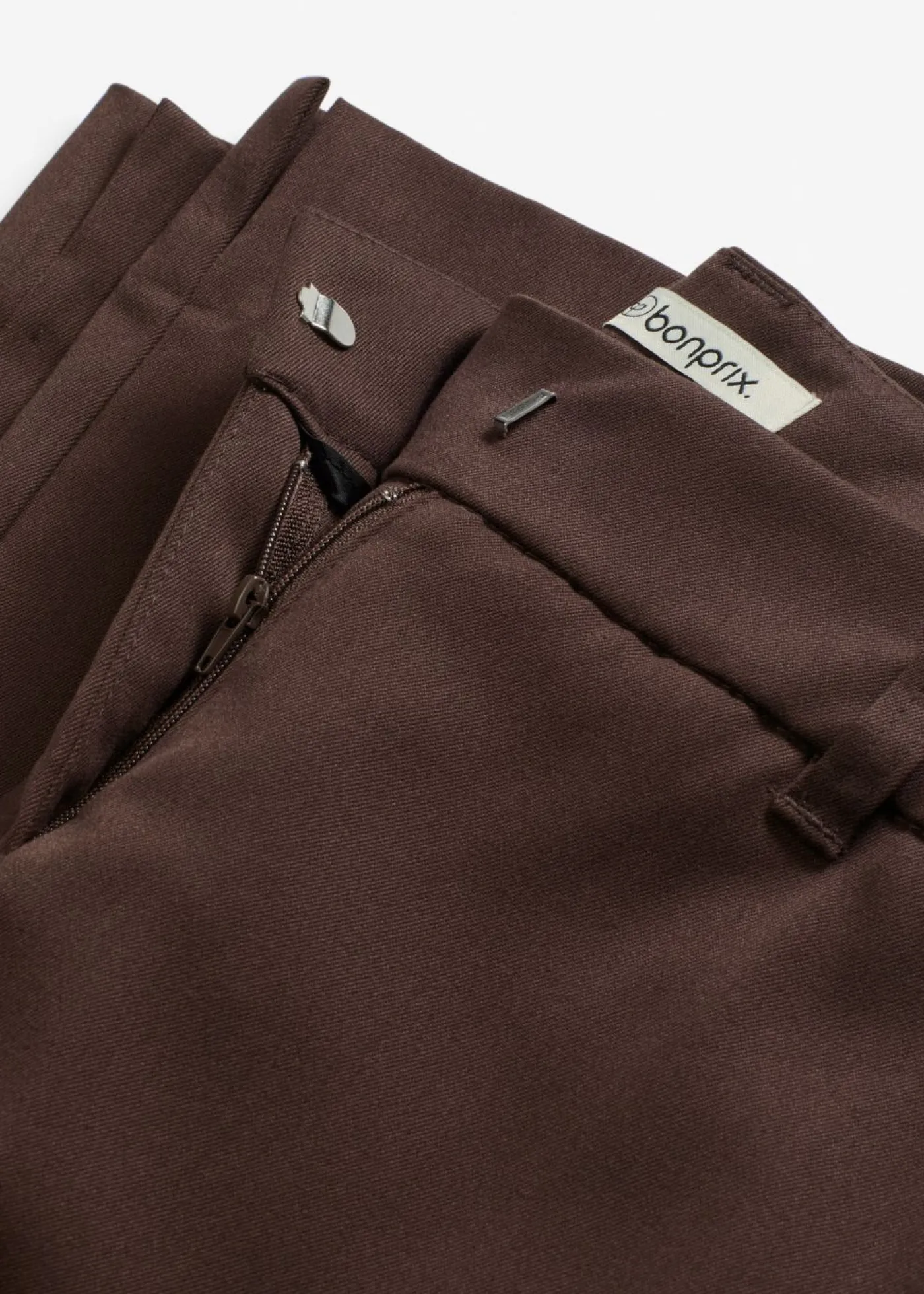 bonprix bonprix Pantalón de traje con aberturas Marrón oscuro Discount
