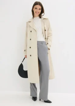 bonprix bonprix Pantalón de traje con cinturilla cómoda gris moteado Online