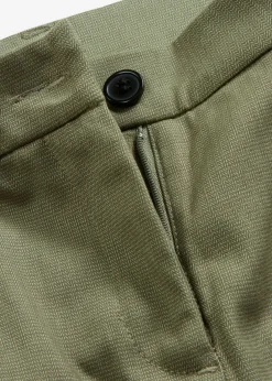 bonprix bonprix Pantalón de traje con pinzas Verde oliva Online